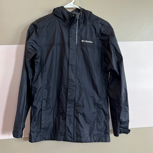 Columbia cobalt black lightweight rain jacket - Picture 1 of 9